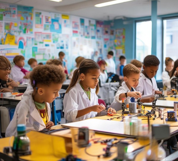 小学科技活动室，创新空间，激发创新思维。